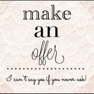 If you see something you like, make an offer!